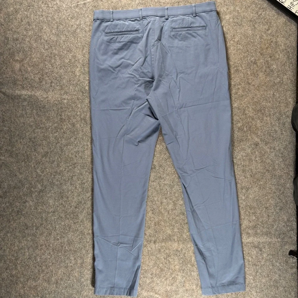 Lauren Ralph Lauren Classic Fit Cotton Stretch Chino Pants Blue 38x34 Flat Front